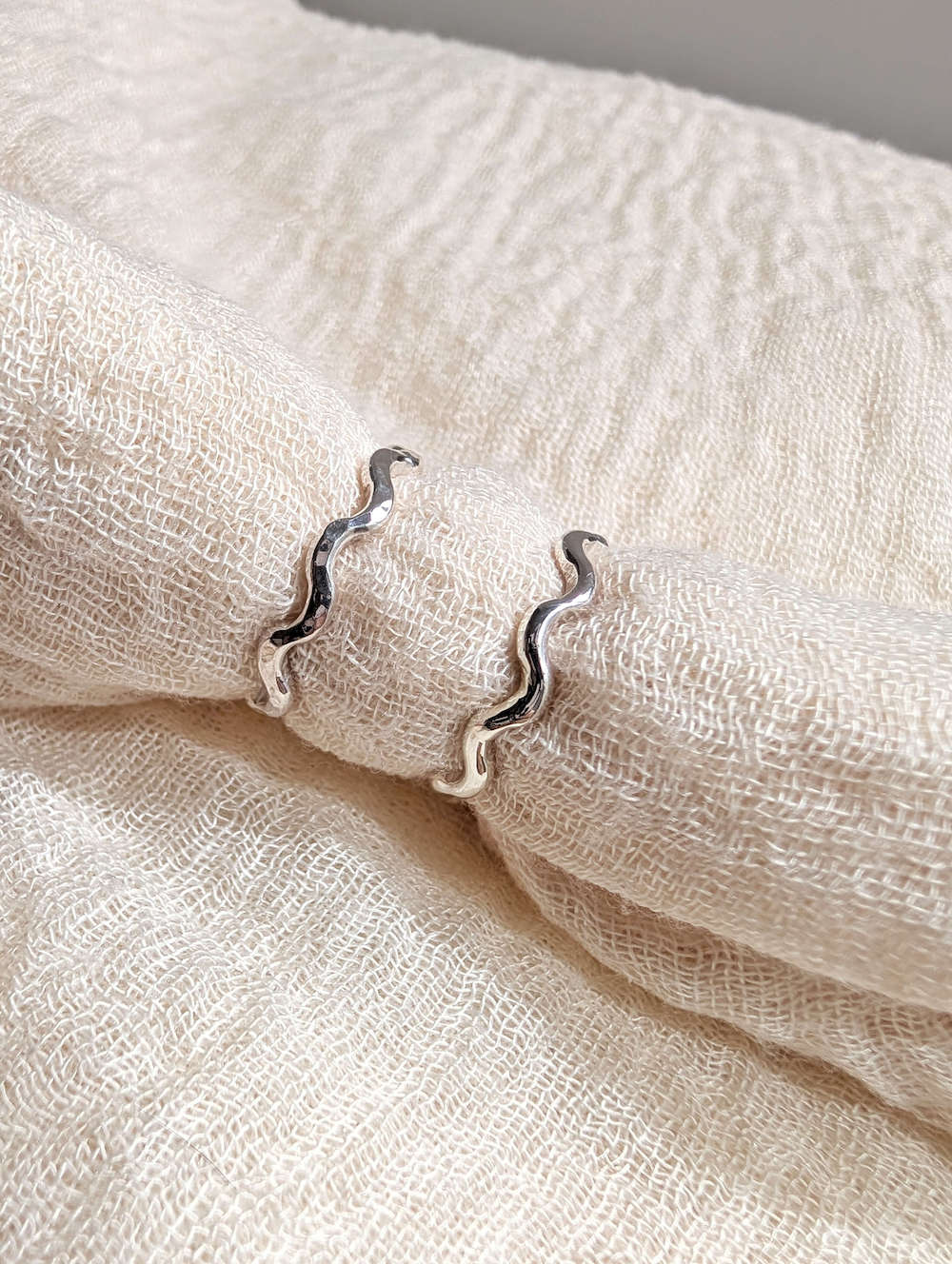 Silver Wave Ring 'Chunky Wave Ring' - Silver Ring (various sizes) homeware shops bristol gift shops bristol Honey Coast Studio