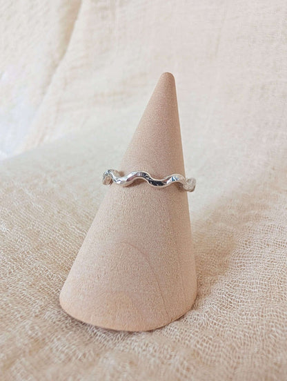 Silver Wave Ring 'Chunky Wave Ring' - Silver Ring (various sizes) homeware shops bristol gift shops bristol Honey Coast Studio