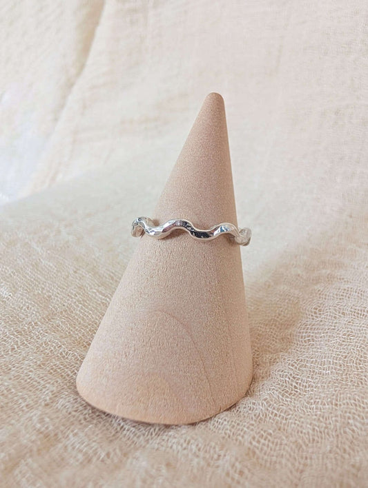 Silver Wave Ring 'Chunky Wave Ring' - Silver Ring (various sizes) homeware shops bristol gift shops bristol Honey Coast Studio