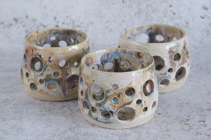 Ceramic Candle Holder Seashell Ceramic Candle Holders (Various Glazes) homeware shops bristol gift shops bristol Howies Ceramics