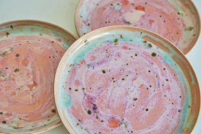 Ceramic Side Plate Charming Pink Ceramic Side Plate (Various Glazes) homeware shops bristol gift shops bristol Howies Ceramics