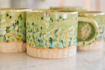 Handmade Ceramic Mug Forest Green / Aqua / Textured Ceramic Mug (Various Glazes & Textures) homeware shops bristol gift shops bristol Howies Ceramics