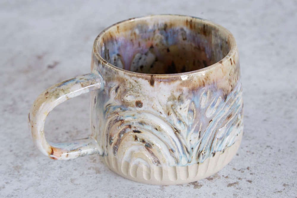 Handmade Ceramic Mug Seashell / Smooth Ceramic Mug (various glazes & textures) homeware shops bristol gift shops bristol Howies Ceramics