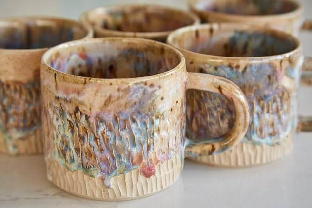 Handmade Ceramic Mug Seashell / Textured Ceramic Mug (Various Glazes & Textures) homeware shops bristol gift shops bristol Howies Ceramics
