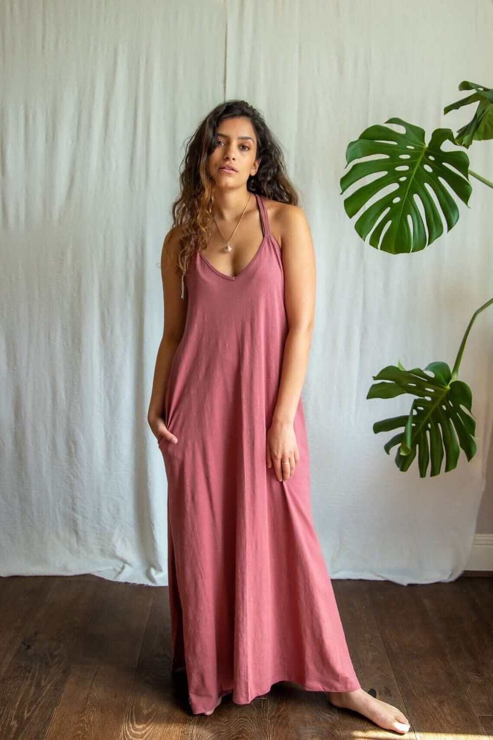 Dress Pink Bamboo Dress (Various Colours) homeware shops bristol gift shops bristol Inka Free