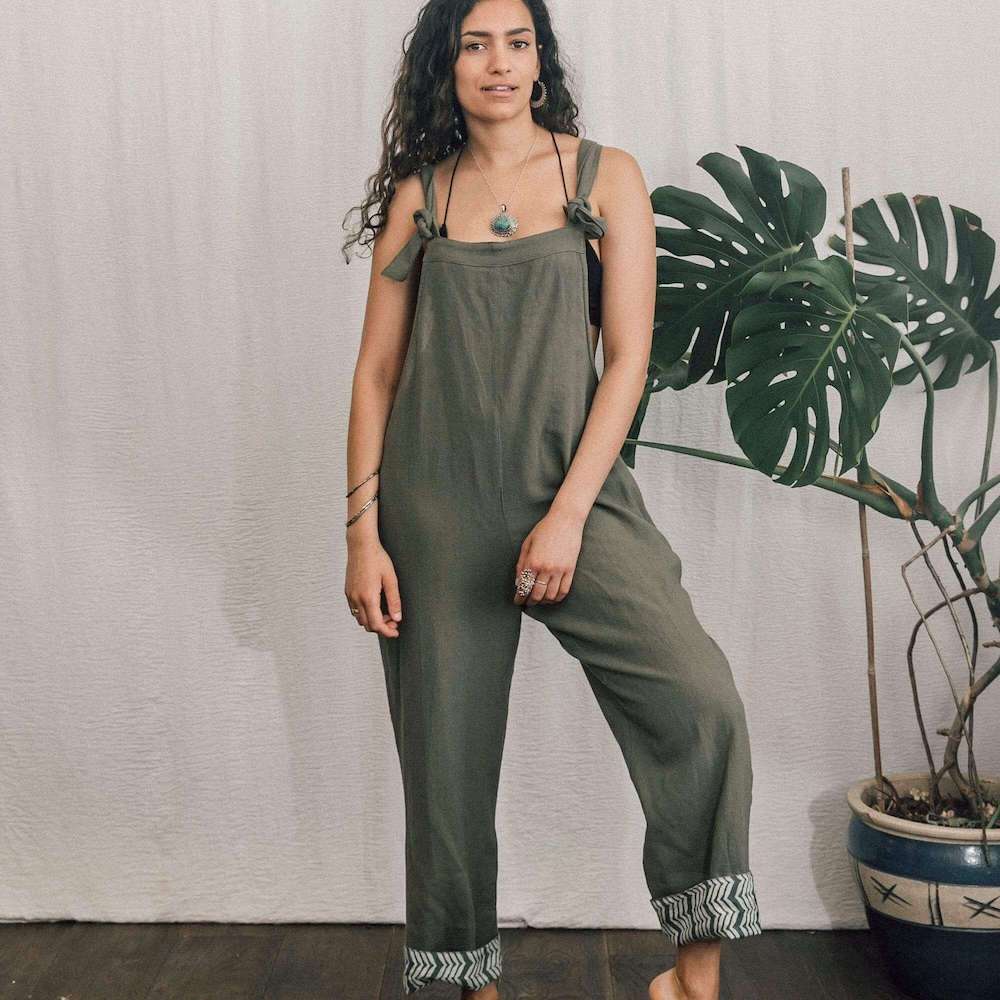 Dungarees Moss Green Inka Dungarees (Various Colours) homeware shops bristol gift shops bristol Inka Free