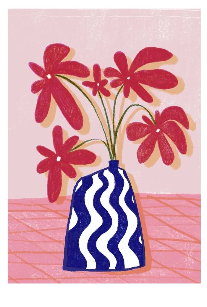 Flower Prints Posy A5 Print homeware shops bristol gift shops bristol Jemima Ruby