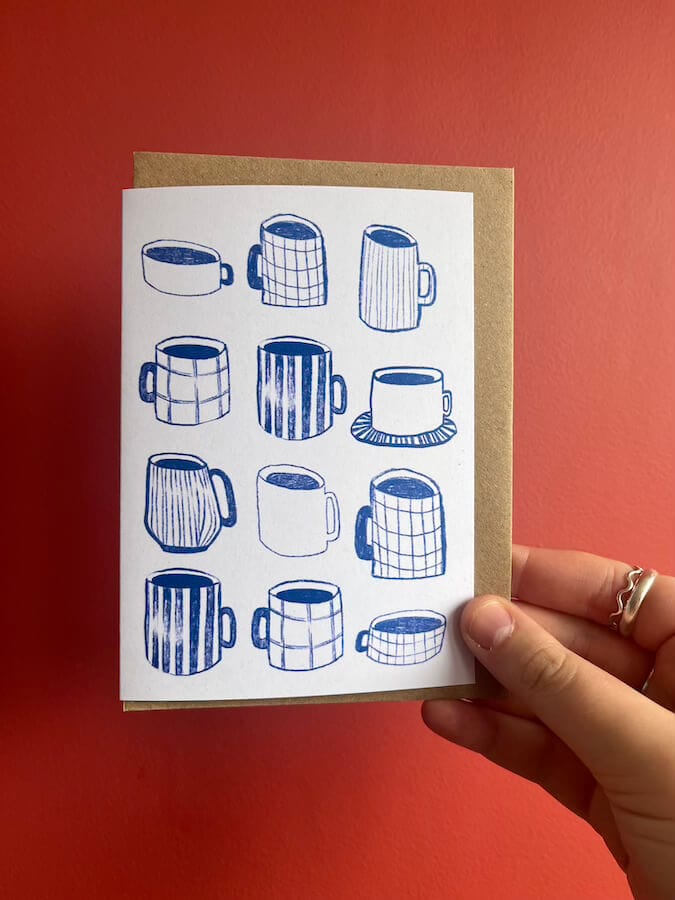 Greetings Card 'Tea Time' Greetings Card homeware shops bristol gift shops bristol Jemima Ruby