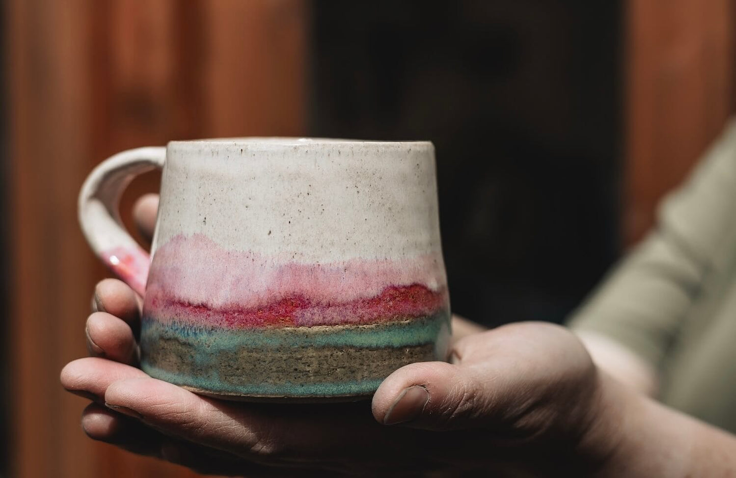 Ceramic Mug Landscape’ Handmade Ceramic Coffee Mug (various glazes available) homeware shops bristol gift shops bristol Jen Makes Pots