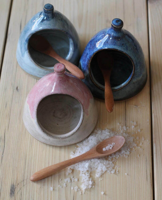 Salt Pig Hand Thrown Salt Pig homeware shops bristol gift shops bristol Jen Makes Pots