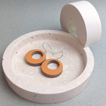 Earrings Recycled Leather Earrings - Small Hoops (various colours) homeware shops bristol gift shops bristol Kay Morgan