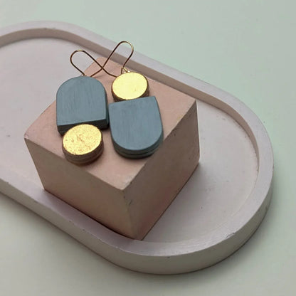 Recycled Leather Earrings - Totem homeware shops bristol gift shops bristol Kay Morgan