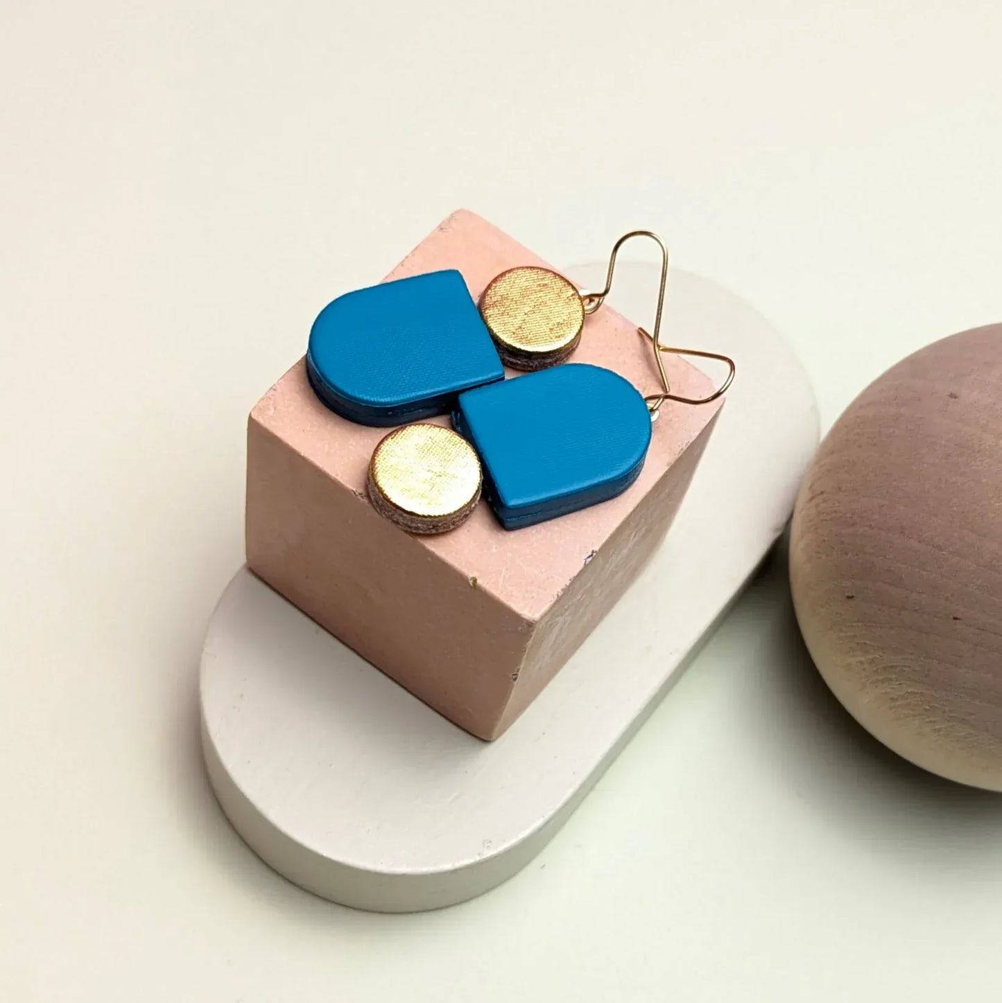 Recycled Leather Earrings - Totem homeware shops bristol gift shops bristol Kay Morgan