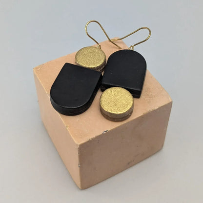 Recycled Leather Earrings - Totem homeware shops bristol gift shops bristol Kay Morgan