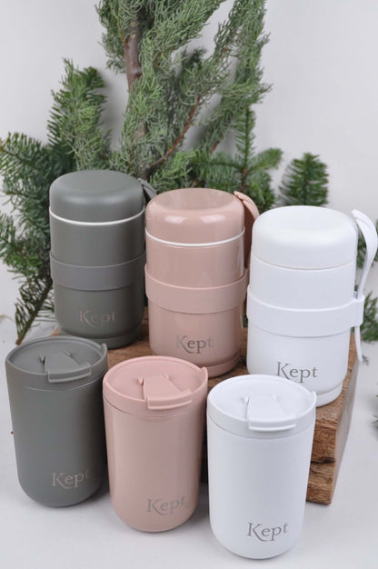 Kept For Life Stainless Steel Re-useable Travel Mug - Three Colours
