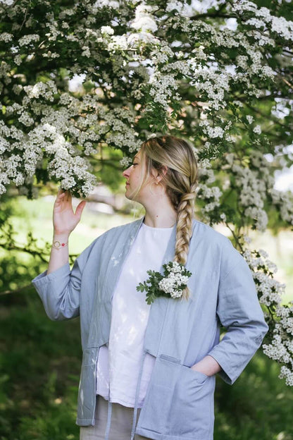 Jackets & Coats The Studio Kimono - Washed Sky Denim homeware shops bristol gift shops bristol Kimono My House