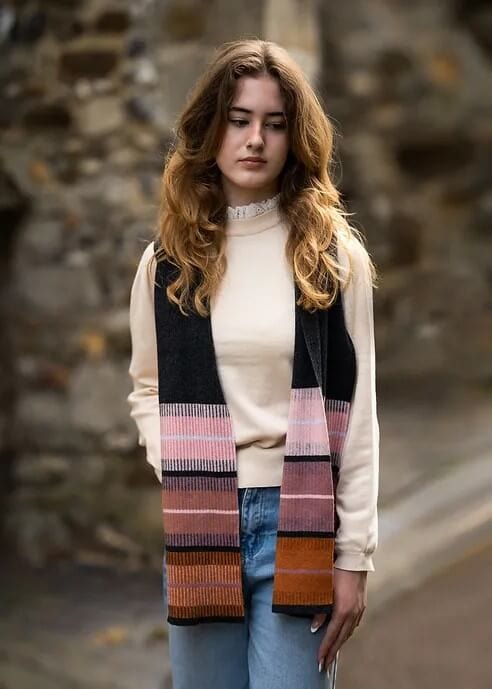 Knitluxe Studio Geelong Lambswool Knitted Scarf - Pembrey