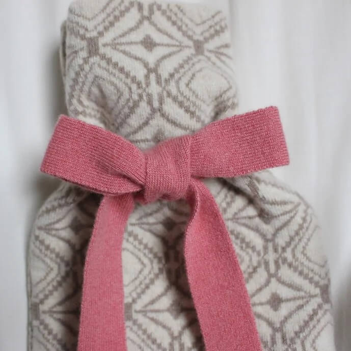 Knitluxe Studio Knitted Hot Water Bottle (Available in Four Colours)
