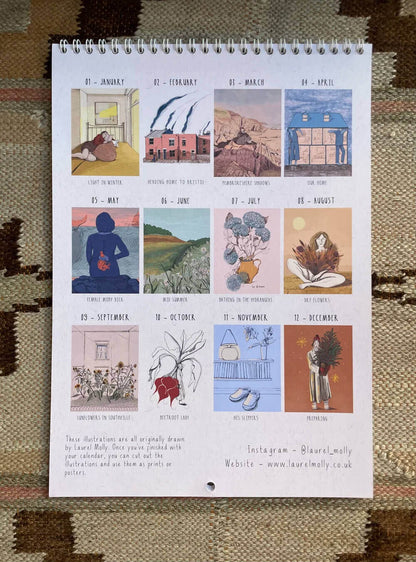 2026 Calendar 2026 Laurel Molly Calendar homeware shops bristol gift shops bristol Laurel Molly