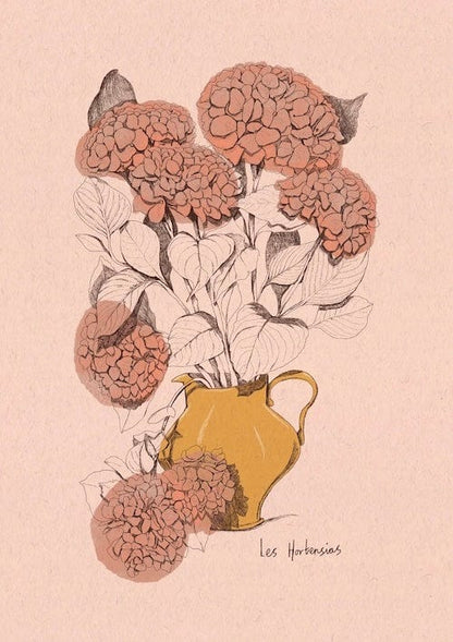 Print Giclee Print of Les Hortensias (pink) Giclee Print of Bristol Scenes A4 (various designs) homeware shops bristol gift shops bristol Laurel Molly