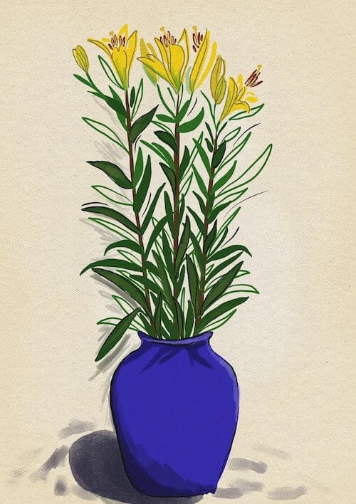 Print Giclee Print of Lily Vase Giclee Print of Bristol Scenes A4 (various designs) homeware shops bristol gift shops bristol Laurel Molly