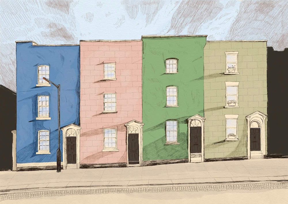 Print Giclee Print of Picton Street Giclee Print of Bristol Scenes A4 (various designs) homeware shops bristol gift shops bristol Laurel Molly