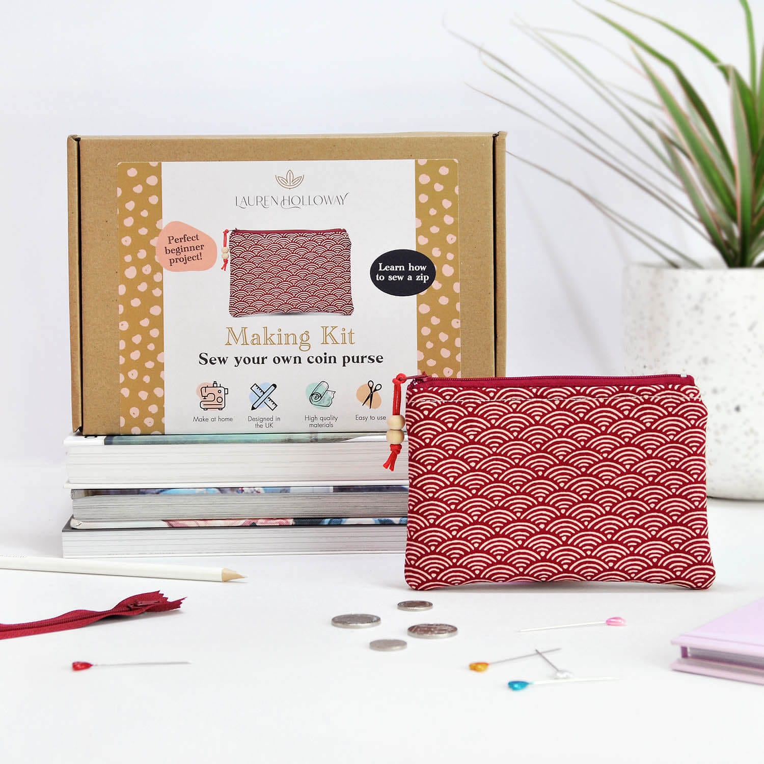 Lauren Holloway Purse / Wallet Sew Your Own Coin Purse Making Kit