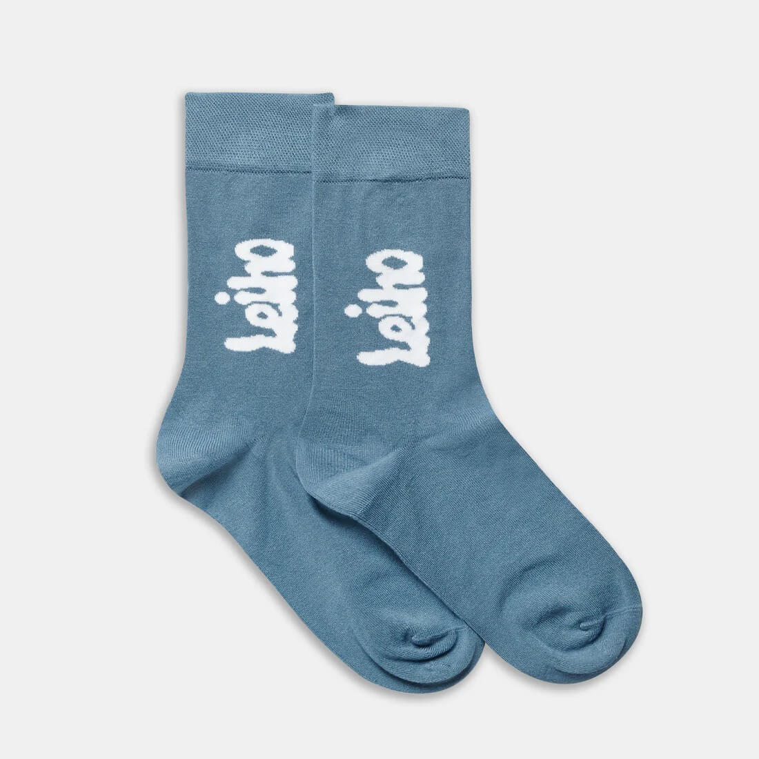 Leiho Socks Smiley Bamboo Socks - 'Goody Blue Shoes" Blue