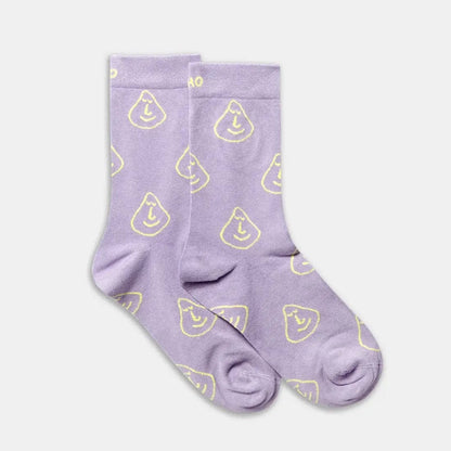 Socks Smiley Bamboo Socks - 'Lilac You A Lot' Purple homeware shops bristol gift shops bristol Leiho