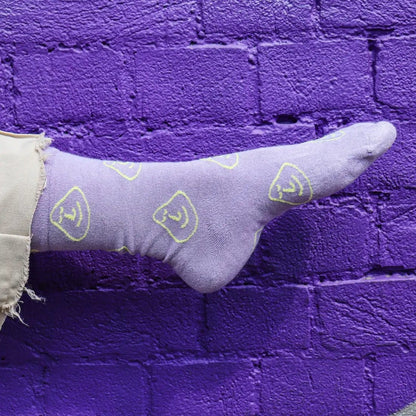 Socks Smiley Bamboo Socks - 'Lilac You A Lot' Purple homeware shops bristol gift shops bristol Leiho