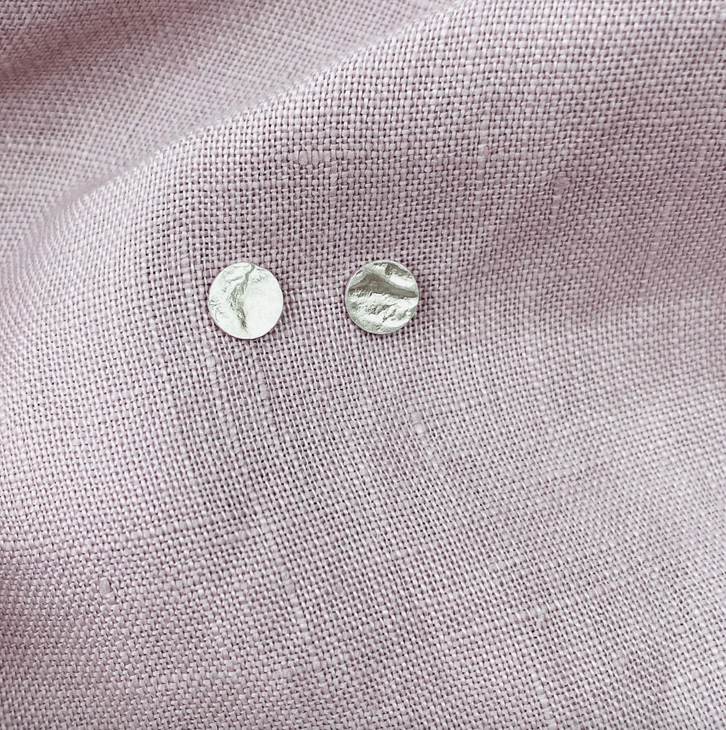 Lucy Lane Jewellery Earrings Small Moon Studs - Recycled Silver