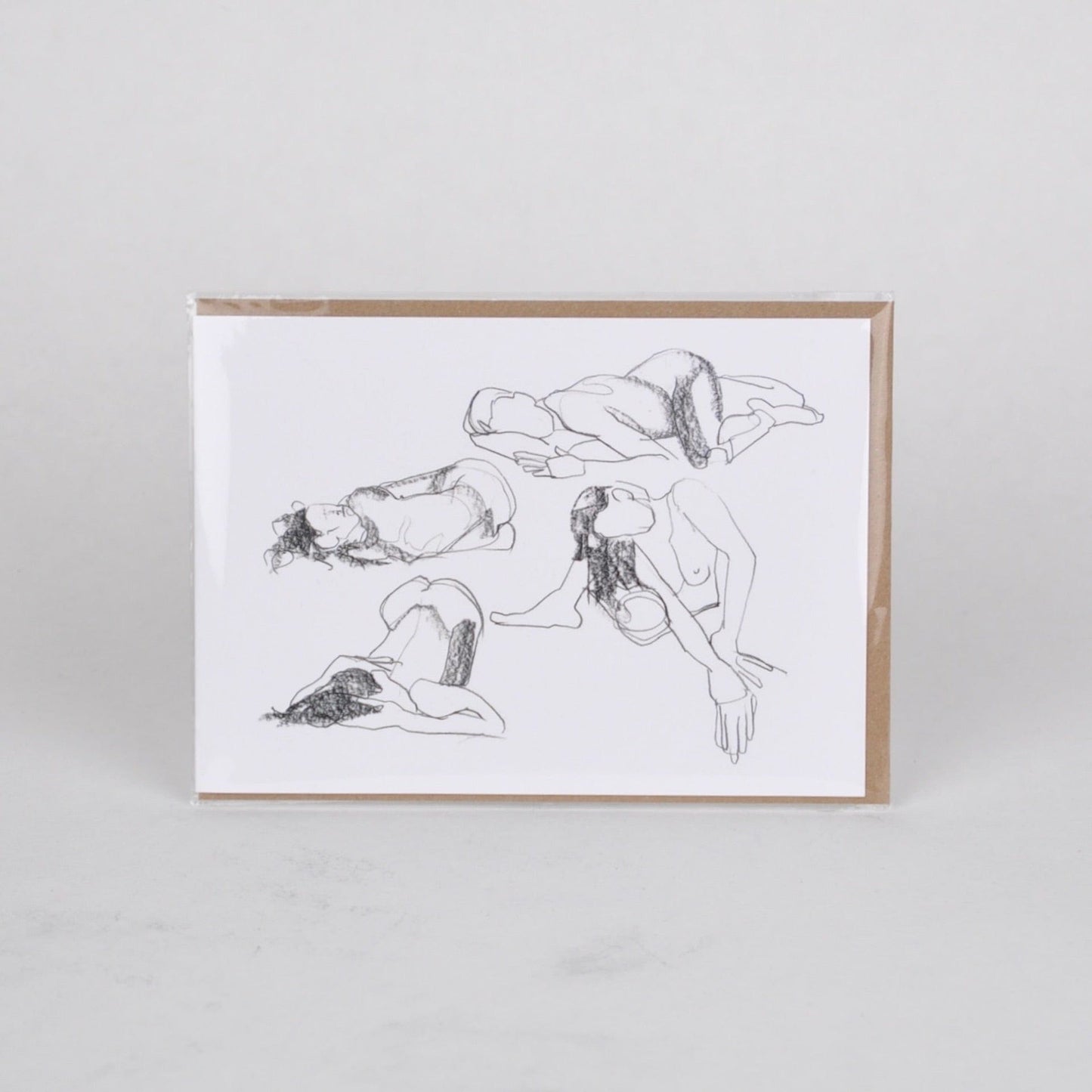 Lucy Litchfield Four Nudes Printed Figures 'Nudes Collection' -  Greetings Cards