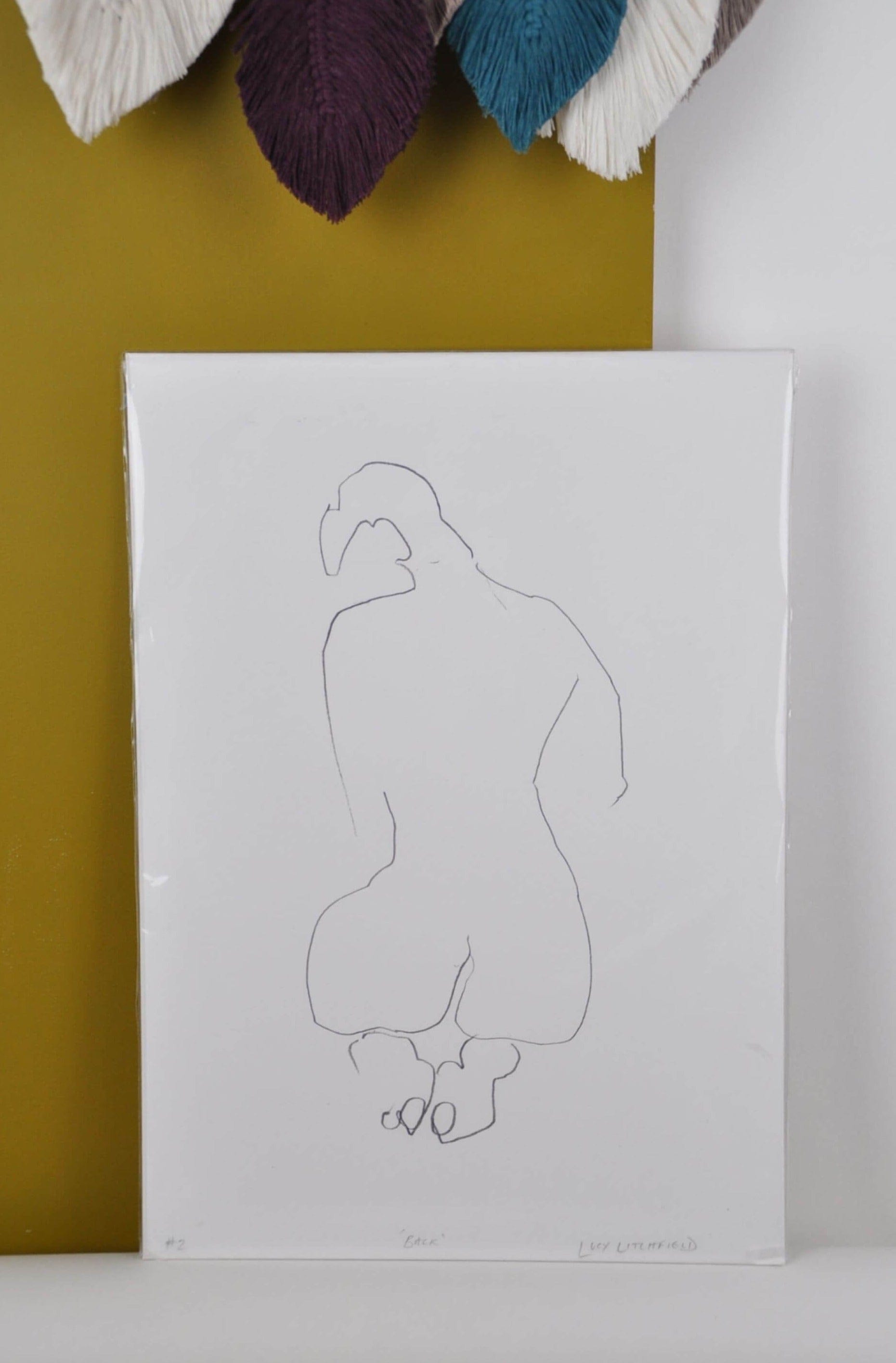 Lucy Litchfield Prints Printed Figures - 'Back'