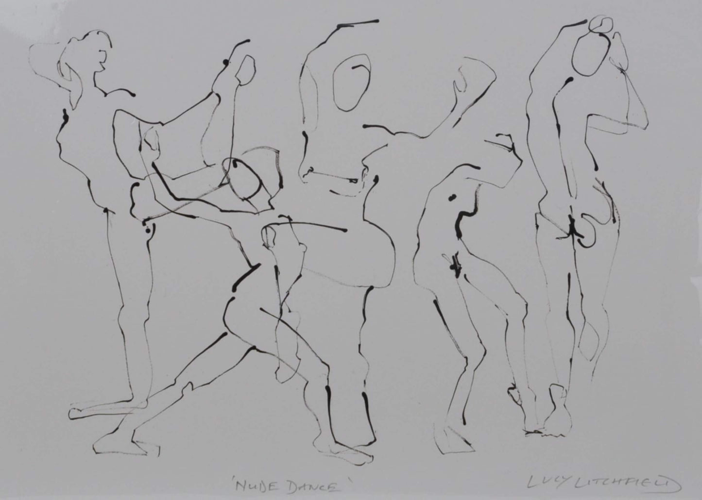 Lucy Litchfield Prints Printed Figures - 'Nude Dance'
