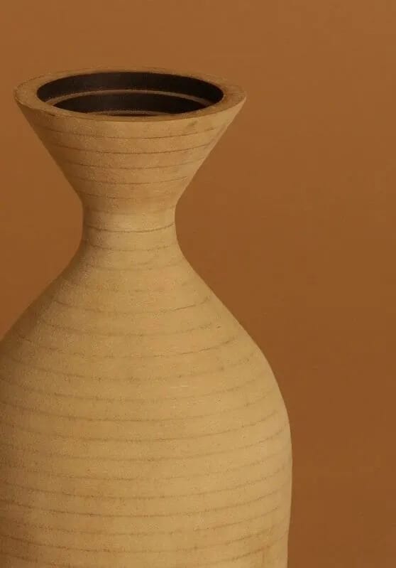 Handmade wooden vases Sanded Bottle Contemporary Wooden Vase (various styles) homeware shops bristol gift shops bristol Lucy Robinson Designs