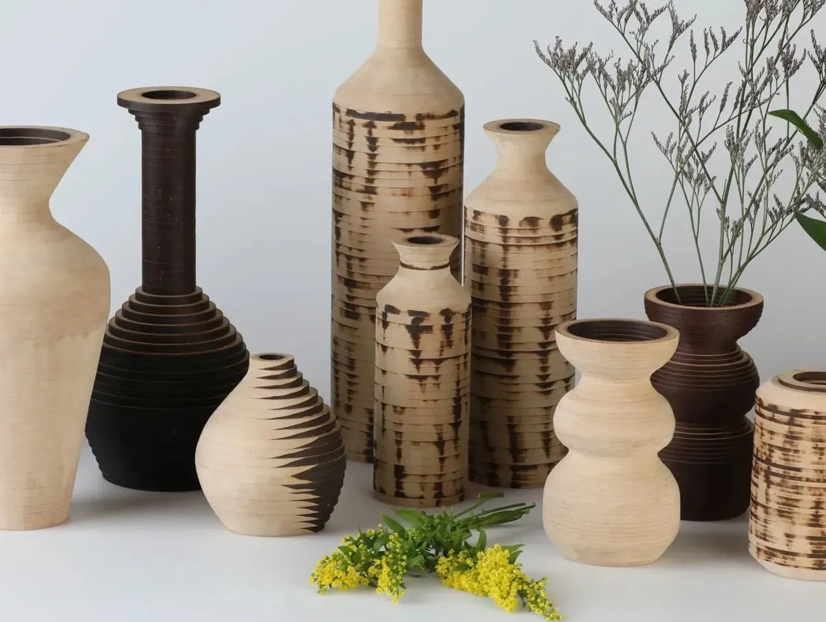 Vase Contemporary Wooden Vase (various styles) homeware shops bristol gift shops bristol Lucy Robinson Designs