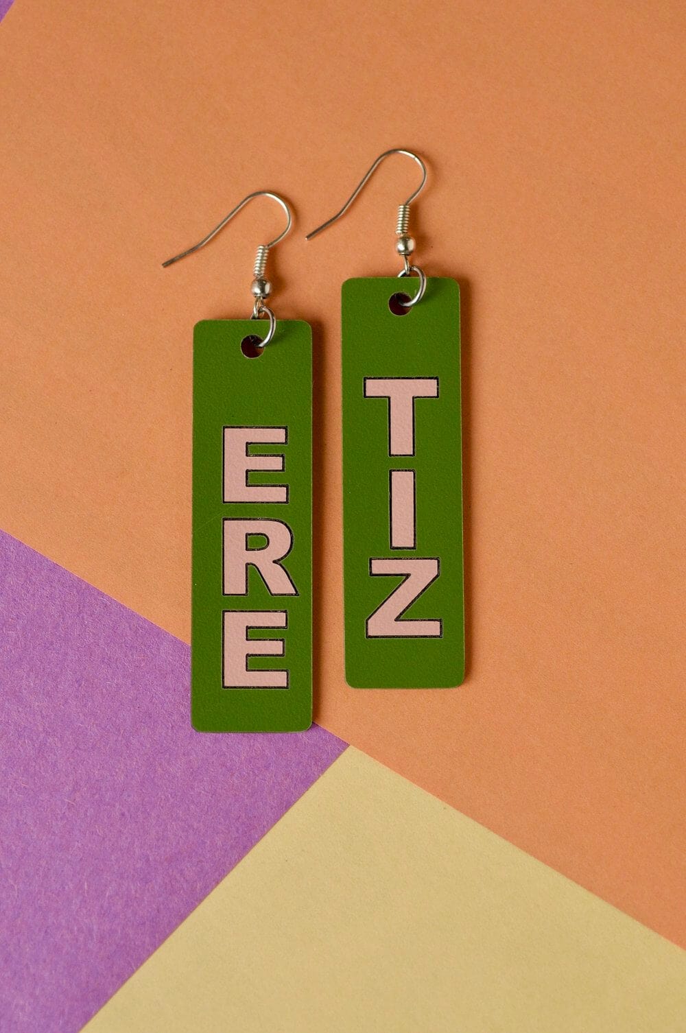 Earrings 'Bristol Sayings' Formica Dangle Earrings (Various Designs) homeware shops bristol gift shops bristol Lucy Turner