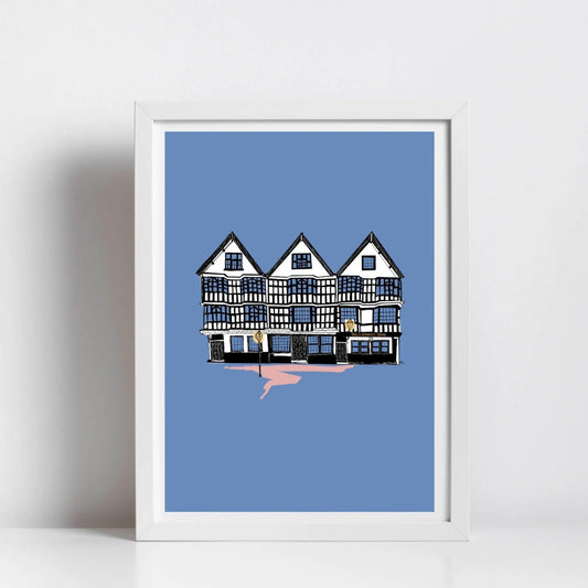 A4 Unframed Llandoger Trow Bristol Print - Historic Pub Wall Art | A4 Illustration homeware shops bristol gift shops bristol Made By Meg