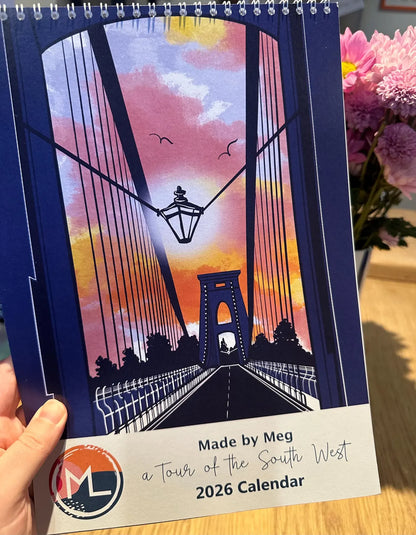 Bristol Calendar 2026 Bristol Scenes - Calendar homeware shops bristol gift shops bristol Made By Meg