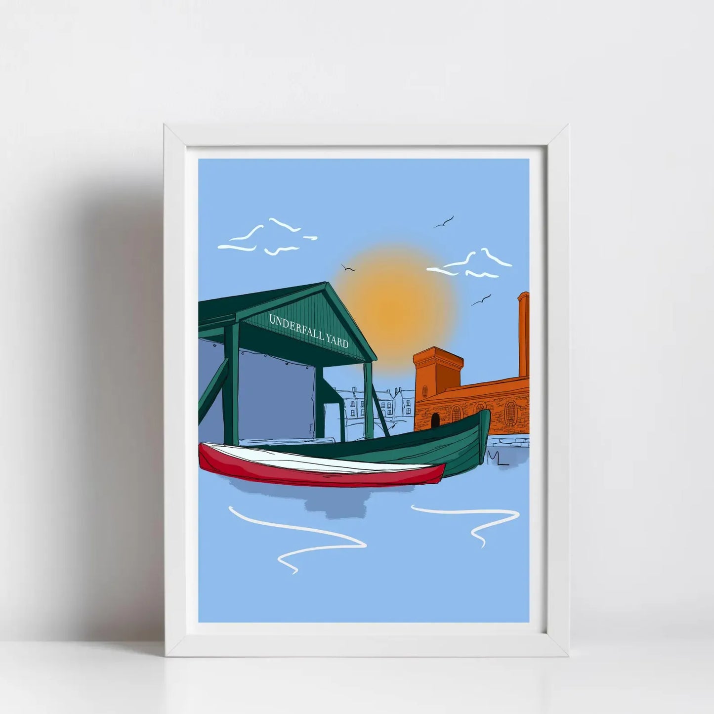 Underfall Yard  - Art Print  (various sizes) homeware shops bristol gift shops bristol Made By Meg
