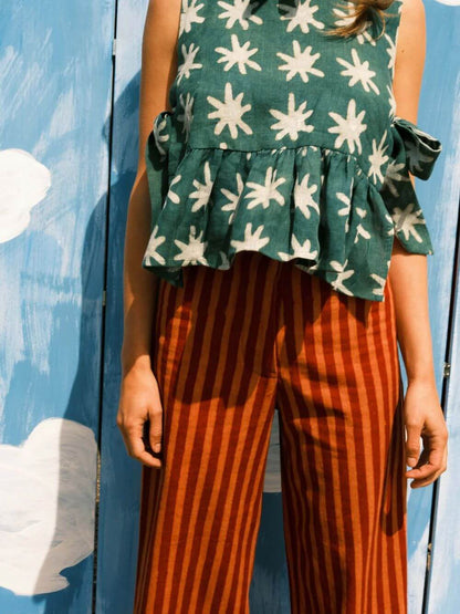 Jeans Twill Trousers in 'Candy Stripe' homeware shops bristol gift shops bristol Mahika Kala