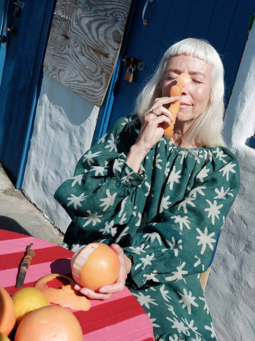 Linen Mini Dress Linen Joanie dress in Seafoam homeware shops bristol gift shops bristol Mahika Kala