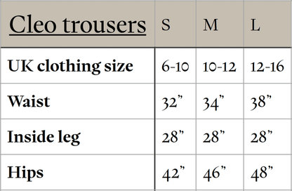 Mahika Kala Trousers SALE Cleo Trousers - Clementine (Large)