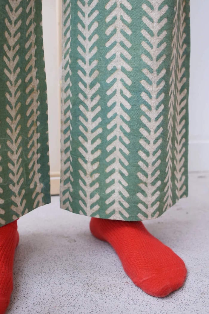 Trousers Twill Trousers in 'Aloe' homeware shops bristol gift shops bristol Mahika Kala