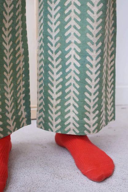 Trousers Twill Trousers in 'Aloe' homeware shops bristol gift shops bristol Mahika Kala