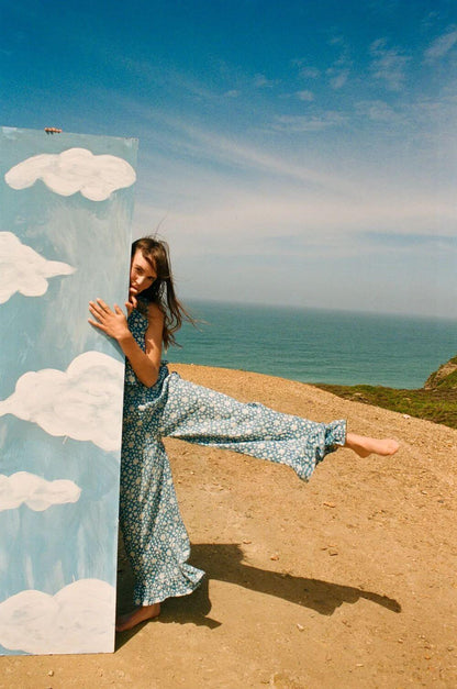 Wide Leg Linen Trousers 'Suki' Wide Leg Linen Trousers - Indigo Jelly homeware shops bristol gift shops bristol Mahika Kala