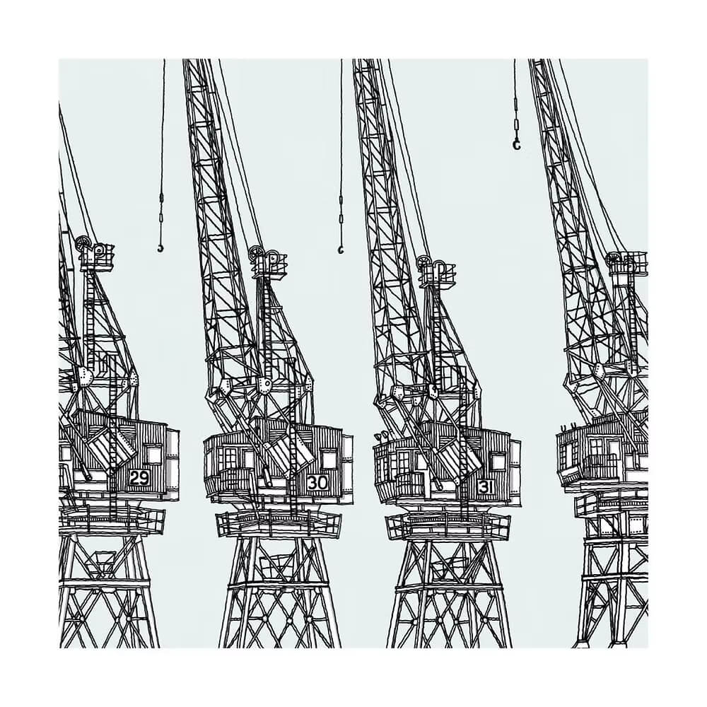 Bristol Print ‘The Cranes Bristol Print’ — Limited Edition Print (various sizes available) homeware shops bristol gift shops bristol Michael Paul Lewis