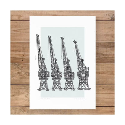Bristol Print ‘The Cranes Bristol Print’ — Limited Edition Print (various sizes available) homeware shops bristol gift shops bristol Michael Paul Lewis