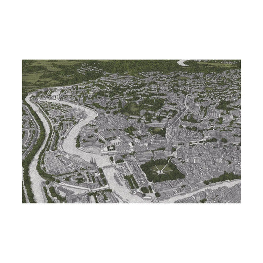 Screenprint ‘Bristol Aerial Print’ — Limited Edition Print (various sizes available) homeware shops bristol gift shops bristol Michael Paul Lewis