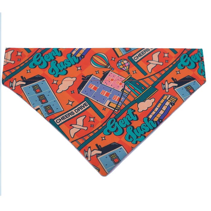 Bristol Dog Product Cheers Drive Dog Bandana homeware shops bristol gift shops bristol Mind The Fluff